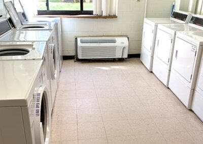 washers and dryers in room